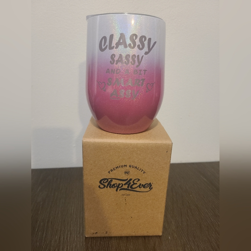 Pink Ombre Stainless Drink Tumbler - Classy Sassy